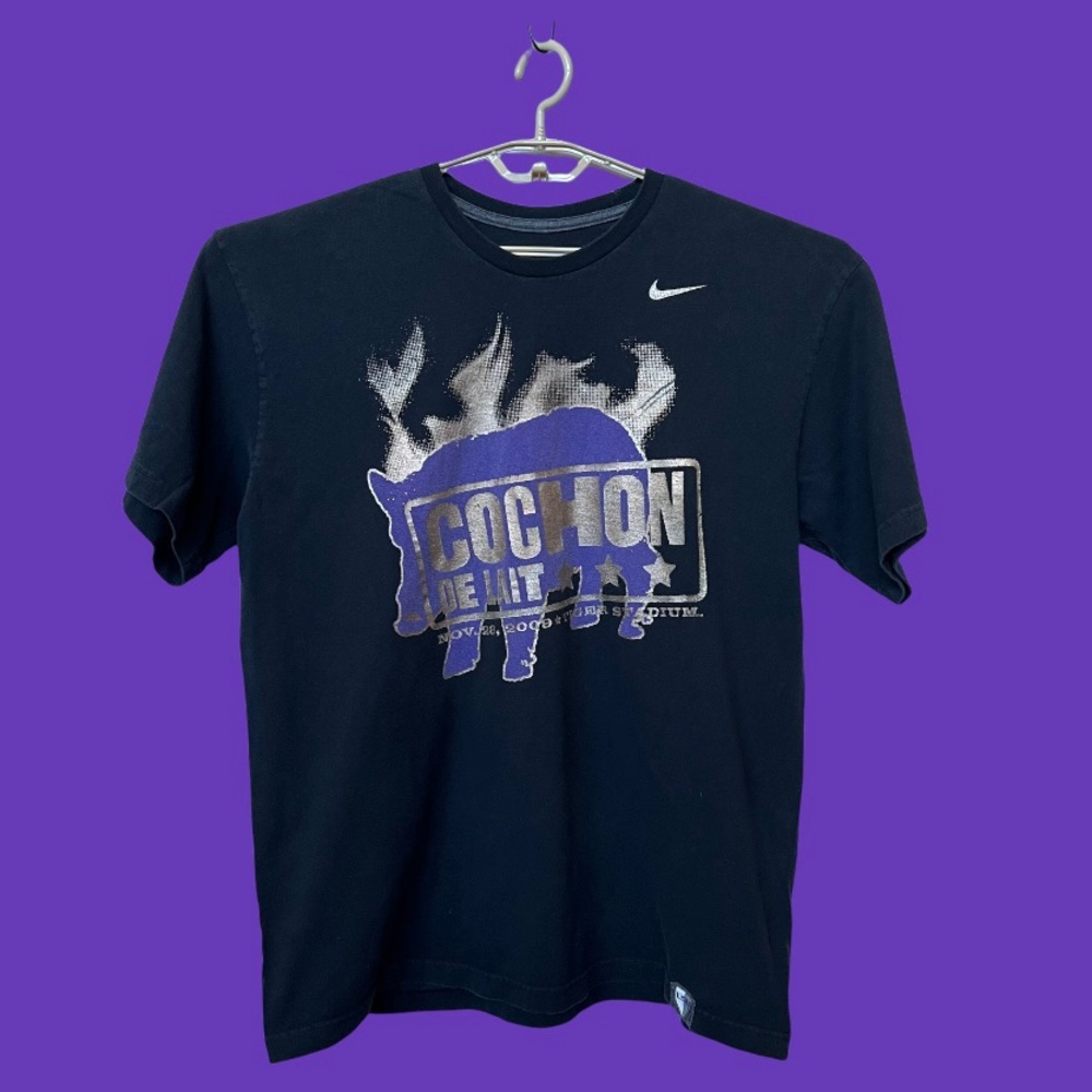 Nike LSU Cochon De Laite 2009 Black T-Shirt Men Size XL